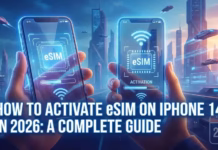 Study Abroad Tech Checklist: Setting Up Your Phone Before You Fly activate an eSIM on an iPhone 14 or newer